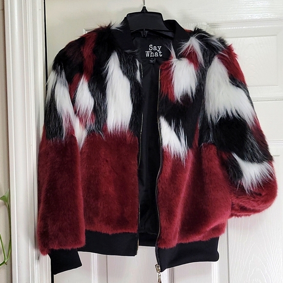Say What? Jackets & Blazers - Faux Fur Jacket